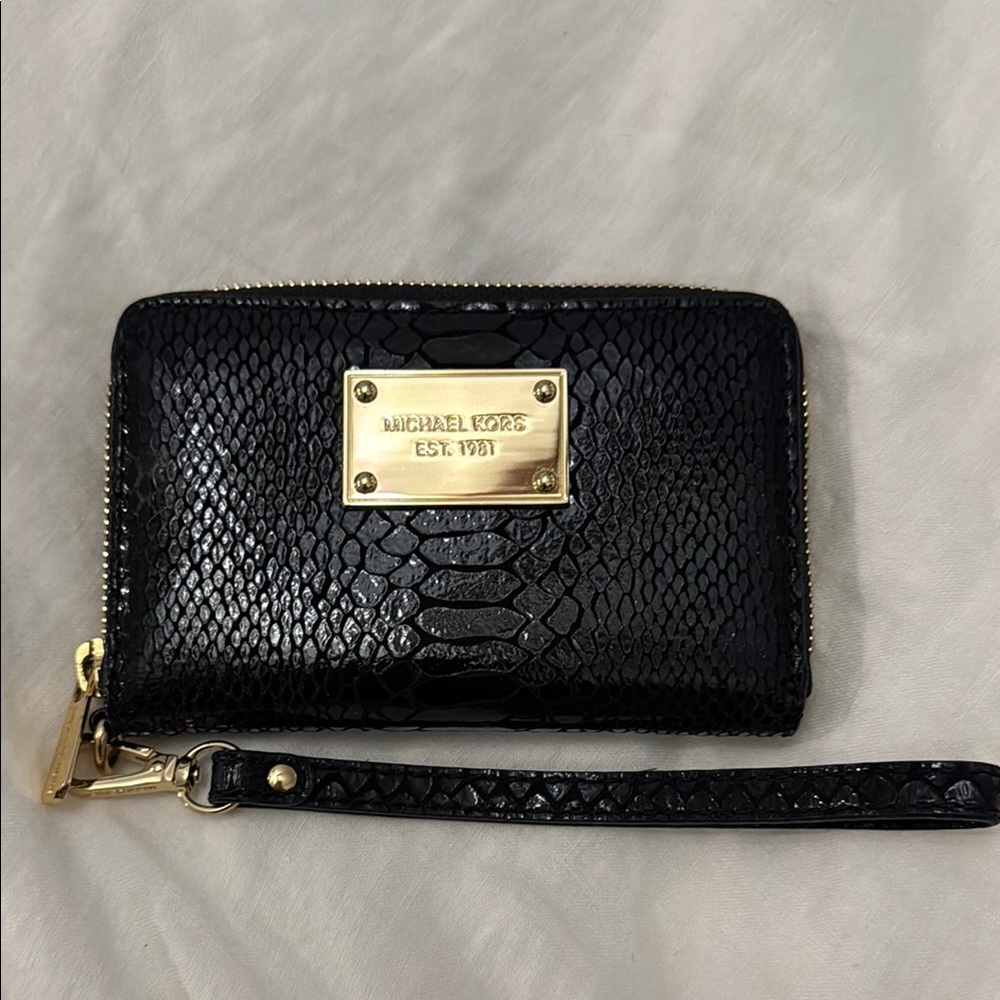 Michael Kors Black Wristlet